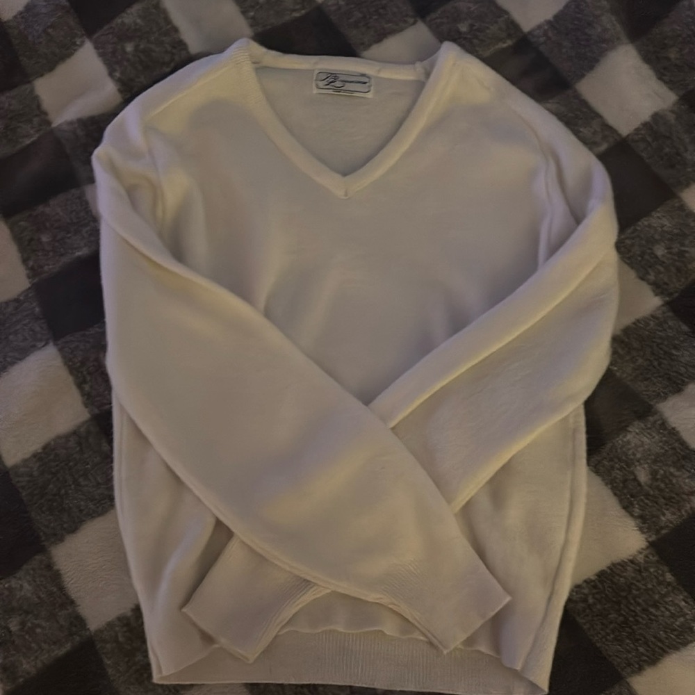 White soft sweater